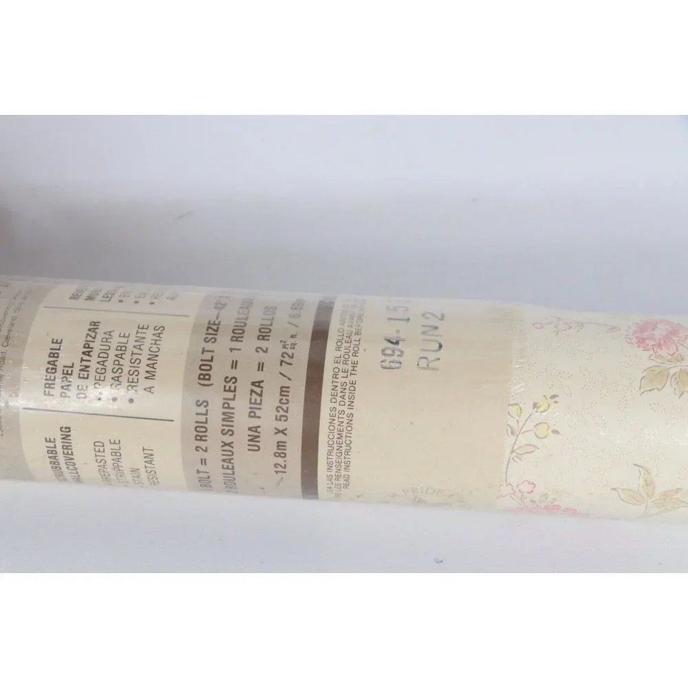 New Vintage Cottagecore Cottage Chic Floral Flower Wallpaper Covering 72 sq ft